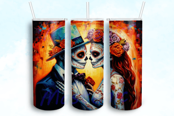 Day of the Dead Tumbler Sublimation