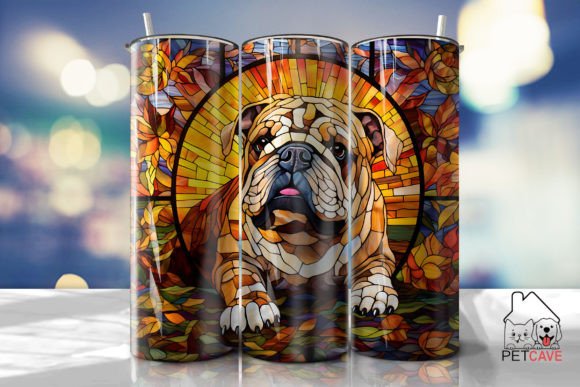 English Bulldog Tumbler Wrap