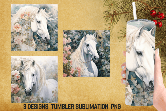 Horse Vintage Tumbler Wrap Sublimation