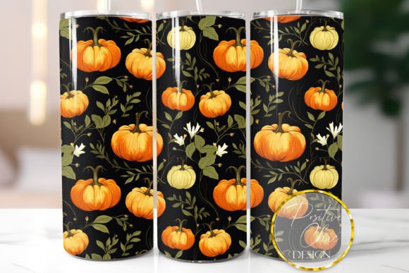 Pumpkins Tumbler Wrap Fall Sublimation