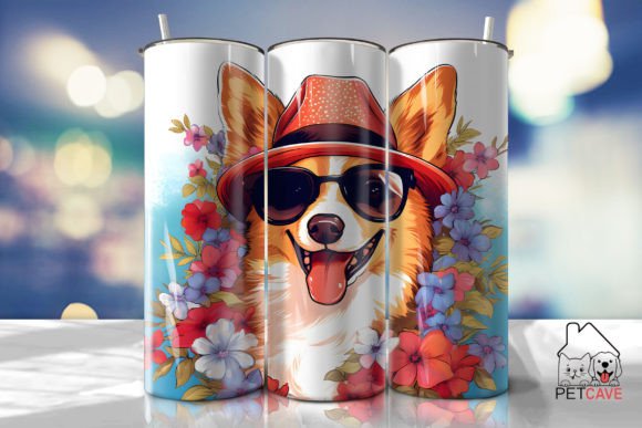 Red Hat Welsh Corgi Tumbler Wrap