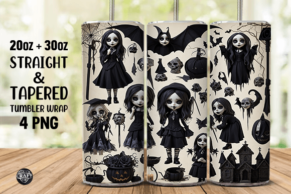 Tumbler Design Creepy Gothic Halloween W