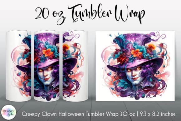 Vintage Clown Face Tumbler Sublimation