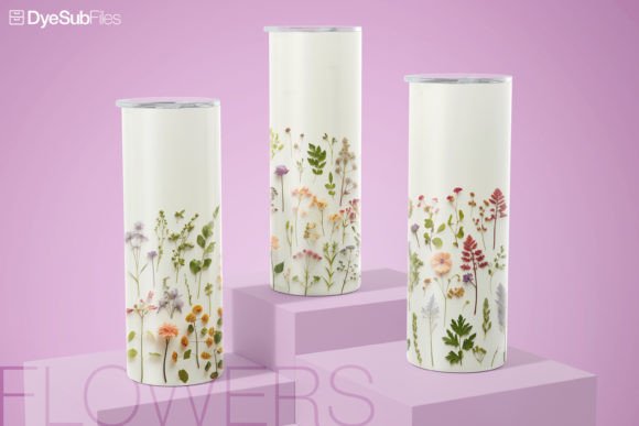 Vintage Flower Market Tumbler Wrap