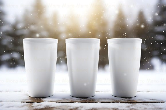 Winter Tumbler Mockup